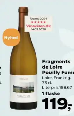 SuperBrugsen Fragments de Loire Pouilly Fumé tilbud