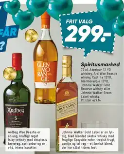 Bilka Glenmorangie / Ardbeg / Johnnie Walker Gold Label (Spiritusmarked) tilbud