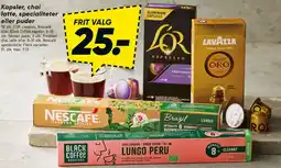 Bilka Kapsler, chai latte, specialiteter eller pulver - Frit valg tilbud