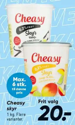 Bilka Cheasy (skyr/yoghurt) tilbud