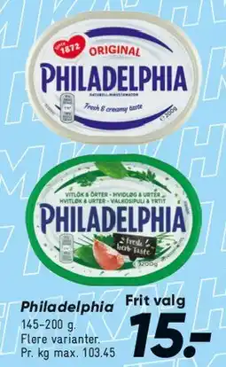 Bilka Philadelphia tilbud