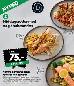 Bilka Middagsretter med nøglehulsmærket tilbud