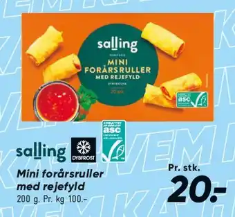 Mini forårsruller med rejerfyld