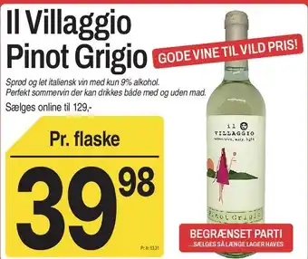 ABC Lavpris Il Villaggio Pinot Grigio tilbud