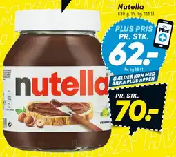Bilka Nutella 630 g tilbud