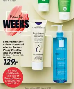 Bilka Weleda hudpleje / Embryolisse / La Roche-Posay tilbud