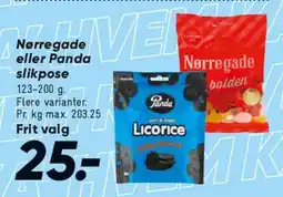 Bilka Nørregade eller Panda silkepose tilbud