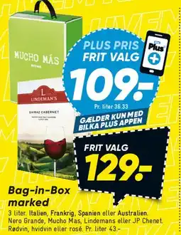 Bilka Bag-in-Box marked tilbud