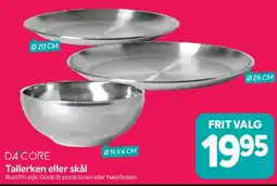 Din Isenkræmmer Tallerken eller skål (rustfrit stål) tilbud