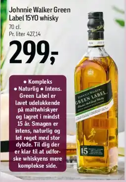 Føtex Johnnie Walker Green Label 15YO whisky tilbud