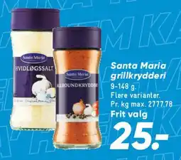 Bilka Santa Maria grillkrydder tilbud