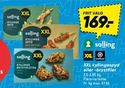 Bilka XXL kyllingespyd / brystfilet tilbud