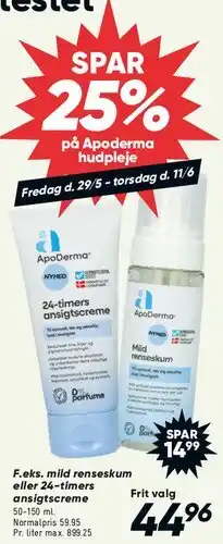 Bilka Apoderma hudpleje tilbud