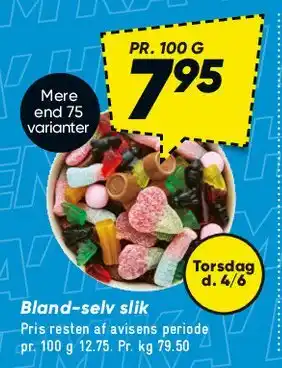 Bilka Bland-selv slik tilbud
