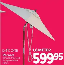 Din Isenkræmmer Parasol (1,8 meter) tilbud