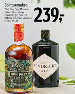 Føtex Spiritusmarked (Don Papa, Hendrick's m.fl.) tilbud