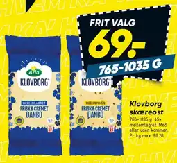 Bilka Klovborg skæreost tilbud