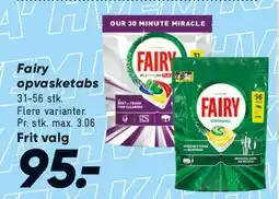Bilka Fairy opvasketabs tilbud