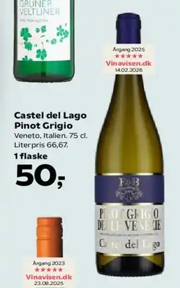 Kvickly Castel del Lago Pinot Grigio tilbud