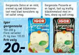 Bilka Igor Gorgonzola tilbud