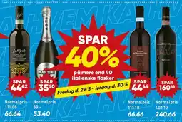 Bilka Italienske vine - SPAR 40% tilbud