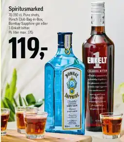 Føtex Spiritusmarked (Bombay Sapphire m.fl.) tilbud