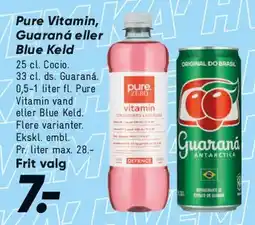 Bilka Pure Vitamin, Guarana eller Blue Keld tilbud