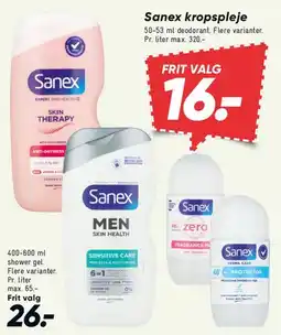 Bilka Sanex kropspleje tilbud