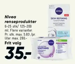 Bilka Nivea rensesprodukter tilbud