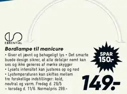 Bilka Bordlampe til manicure tilbud