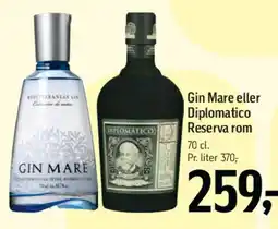 Føtex Gin Mare eller Diplomatico Reserva rom tilbud