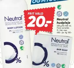 Bilka Neutral hudpleje tilbud