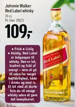Føtex Johnnie Walker Red Label whisky tilbud