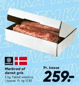 Bilka Mørbrad af dansk gris (kasse) tilbud