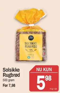 ABC Lavpris Solsikke Rugbrød tilbud