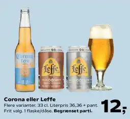 Kvickly Corona eller Leffe tilbud