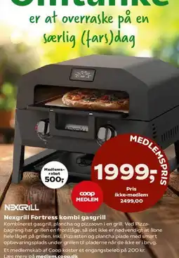 Kvickly Nexgrill Fortress kombi gasgrill tilbud