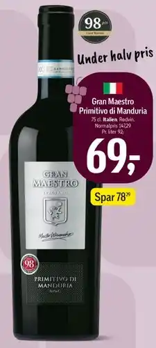 Føtex Gran Maestro Primitivo di Manduria tilbud