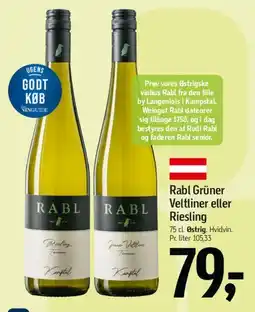 Føtex Rabl Grüner Veltliner eller Riesling tilbud