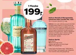 Kvickly Italicus Rosolio di Bergamotto, Cointreau eller London No.1 Gin tilbud