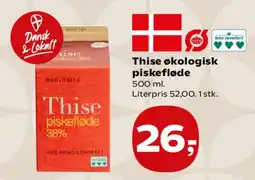 Kvickly Thise økologisk piskefløde 38% tilbud