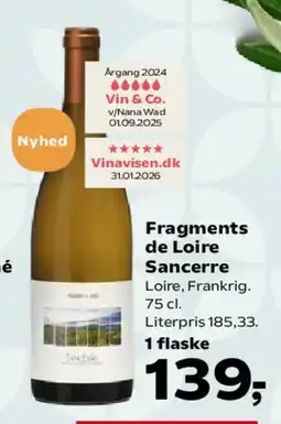 Kvickly Fragments de Loire Sancerre tilbud