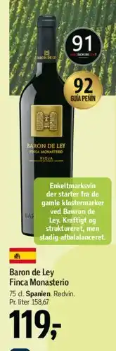 Føtex Baron de Ley Finca Monasterio tilbud