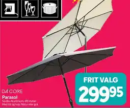 Din Isenkræmmer DA CORE Parasol tilbud