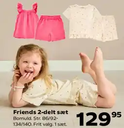 Kvickly Friends 2-delt sæt tilbud