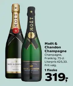 Kvickly Moët & Chandon Champagne tilbud