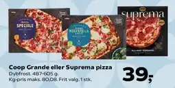 Kvickly Coop Grande eller Suprema pizza tilbud