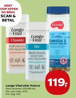 Kvickly Longo Vital eller Futura tilbud