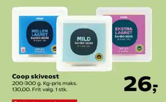 Kvickly Coop skiveost tilbud