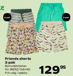Kvickly Friends shorts 2-pak tilbud